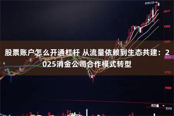 股票账户怎么开通杠杆 从流量依赖到生态共建：2025消金公司合作模式转型